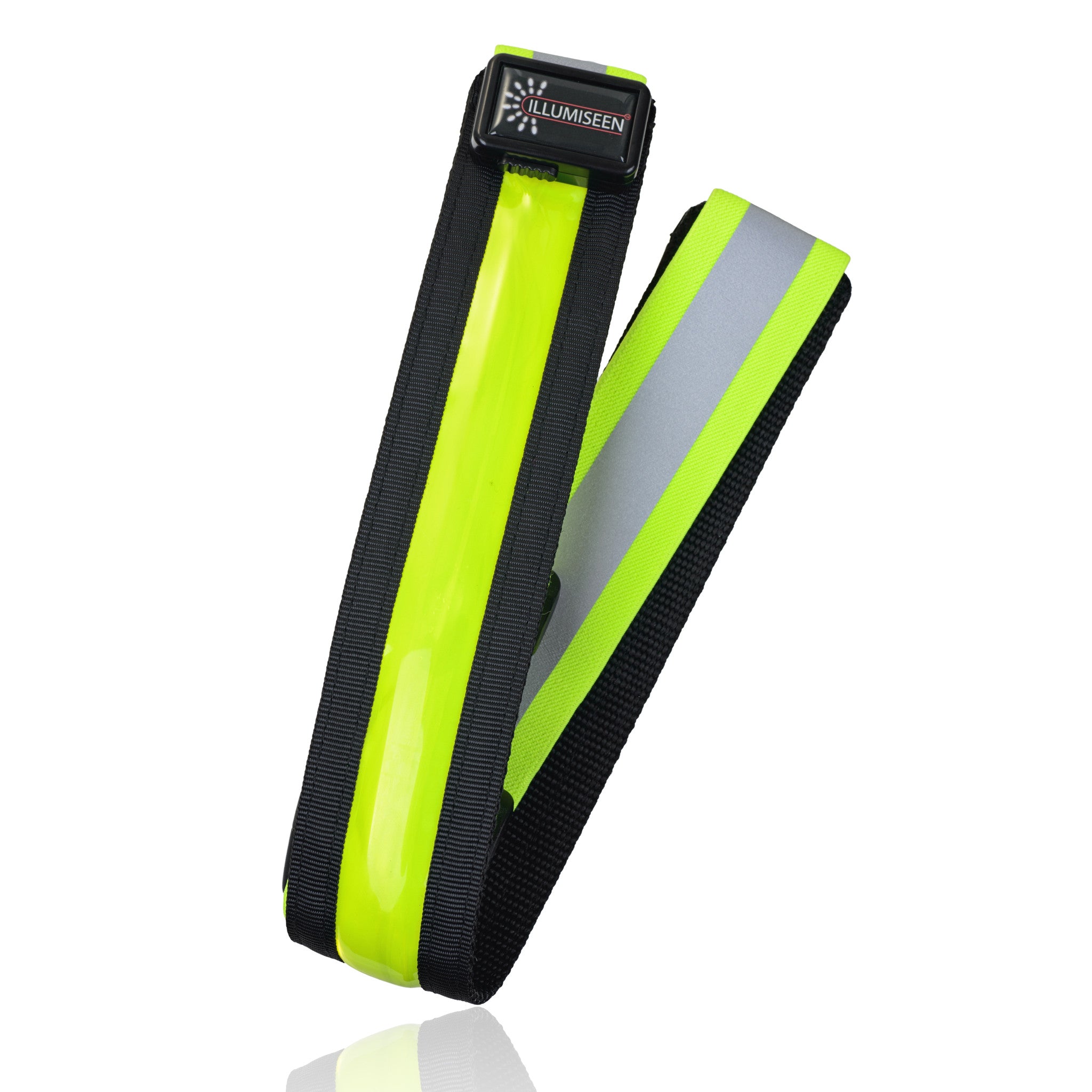  ILLUMISEEN LED Reflective Belt Sash, High Visibility LED  Lights with 2 Lighting Modes, Adjustable Quick Release Buckle, USB  Rechargeable, No Batteries Needed
